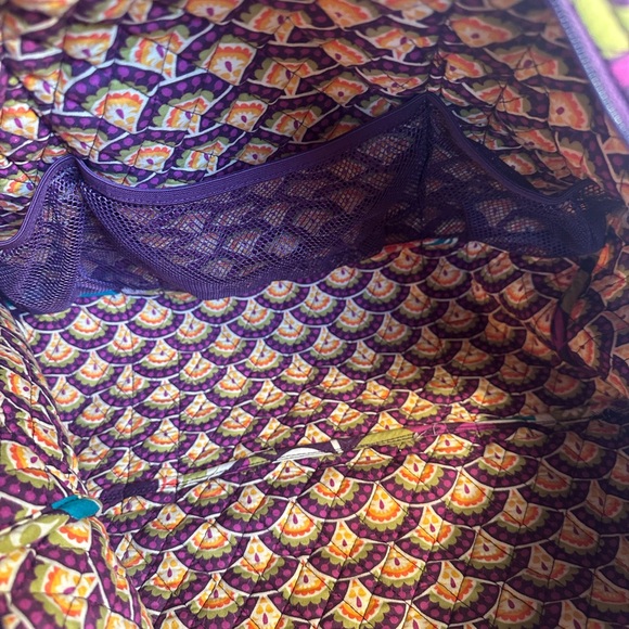 Plum Crazy Vera Bradley Plum Crazy Duffle Travel Bag - Picture 10 of 14